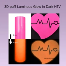 Reflective / 3D Puff Heat Transfer Vinyl For T-Shirts - Vinyl Bundle 9.8x9.8 Inches For Heat Press Machine - Multicolor - View 63