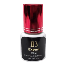 I Beauty IB Professional Adhesive For Eyelash Extensions • Metallic Red Cap • High Retention, Fast Drying & Precise Application - Black - View 2