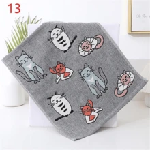 1 Stück ultra-weiches Handtuch mit süßem Katzen Muster, Größe 13.39 X 15.75 Inches, geeignet für Bad und Küche