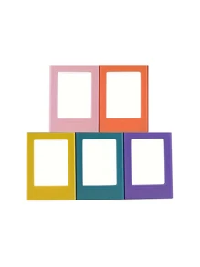 1 szt. wielokolorowa 3-calowa magnetyczna plastikowa ramka na zdjęcia, magnetyczna naklejka na lodówkę, do zdjęć z aparatu natychmiastowego i mini kartek, odpowiednia do spersonalizowanej dekoracji lodówki, prezent dla przyjaciół, na Halloween, Boże Narodzenie