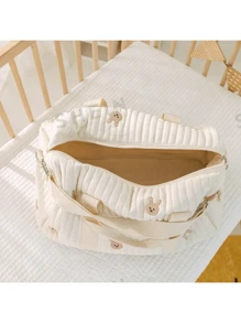 حقيبة أم كبيرة السعة مطرزة، حقيبة أمومة خفيفة الوزن منظمة، حقيبة كتف وحقيبة متقاطعة للأمهات من بوسطن