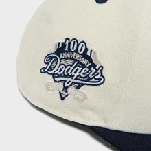 New Era 洛杉磯道奇隊 100 週年紀念正品藍色比賽帽
