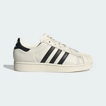 Adidas Originals Superstar II Shoes For Women, Shell-Toe Casual Activewear Sneaker For Daily Wear, Minimalist Low Top Sneaker For School And Workday Chic, Color Block Sneaker For Women's Fall Outfits, Black And White Shoe For Skate Outfits - 米白色 / 核心黑色 / 米白色 - 查看 6