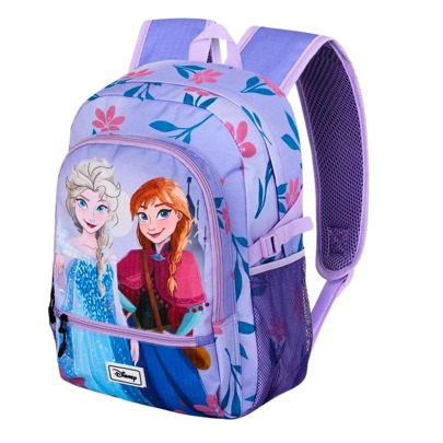 Zaino scolastico per bambini Frozen di Disney, Elsa & Anna, viola, con due scomparti, 44x31x18 cm