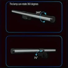 1pc LED Display Light Bar, Laptop Screen Reading Lamp, 3 Brightness Levels & Color Temperature Adjustable, USB Powered Eye-Care Desk Lamp, Suitable For Home Office, Dimmable Screen Light, Space-Saving Design, Black, Desk Lamp, Applicable For Office, Gaming Spaces, Home Decor Ambient Lighting. - USB - View 4