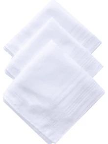 Khăn tay cho nam họa tiết kẻ caro thời trang màu trắng khăn tay thanh lịch cỡ lớn khăn tay kẻ sọc khăn tay phù hợp khăn bỏ túi thấm mồ hôi khăn tay cao cấp retro khăn tay kẻ caro giặt máy khăn tay mềm mại nhiều màu quà tặng sinh nhật ngày của cha và ngày của mẹ quà tặng giáng sinh cho nam giới 17x17 inch - trắng - Xem 3