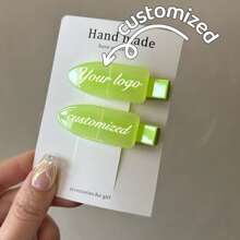 2/3pcs Personalized Name Hair Clips, Name Edge Clips, Customized Hair Clips, Girls Hair Clips, Birthday Gift, Princess Hair Clips, Mother's Day Gift, Valentine's Day Gift, Grandma Gift, Bridesmaid Gift, Bridal Shower Gift, Wedding Gift,Vacay Vibe Au - Multicolor - View 19