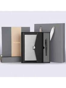 1 pieza Cuaderno personalizado, set de regalo premium, libreta de negocios para reuniones, oficina, eventos corporativos, cuaderno de regalo - Multicolor - Ver 8