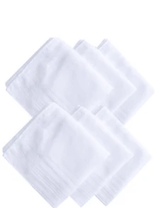 Khăn tay cho nam họa tiết kẻ caro thời trang màu trắng khăn tay thanh lịch cỡ lớn khăn tay kẻ sọc khăn tay phù hợp khăn bỏ túi thấm mồ hôi khăn tay cao cấp retro khăn tay kẻ caro giặt máy khăn tay mềm mại nhiều màu quà tặng sinh nhật ngày của cha và ngày của mẹ quà tặng giáng sinh cho nam giới 17x17 inch - trắng - Xem 4