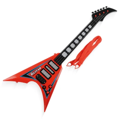 Guitarra de Brinquedo Infantil 58CM Musical Com Luz e Som Violão Criança