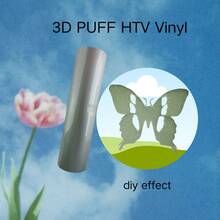 Reflective / 3D Puff Heat Transfer Vinyl For T-Shirts - Vinyl Bundle 9.8x9.8 Inches For Heat Press Machine - Multicolor - View 68