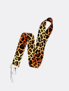1 Stück Tier Leoparden Muster Zebra Muster Handyband Langes Band Süße Kuh Lanyard Schlüsselanhänger Kartenhalter Lanyard Auto Zubehör Taschenbehang Schule Tier Goth Y2k Taschenzubehör Lanyards mit ID Halter Auto Zubehör Taschenbehang