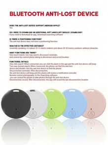 1/5pcs GPS Tracker And Key Finder For IOS/Android, Portable Anti-Lost Tag For Luggage/Lost Items, Pets, Cats, Dogs, Wallets, Keys, Elderly