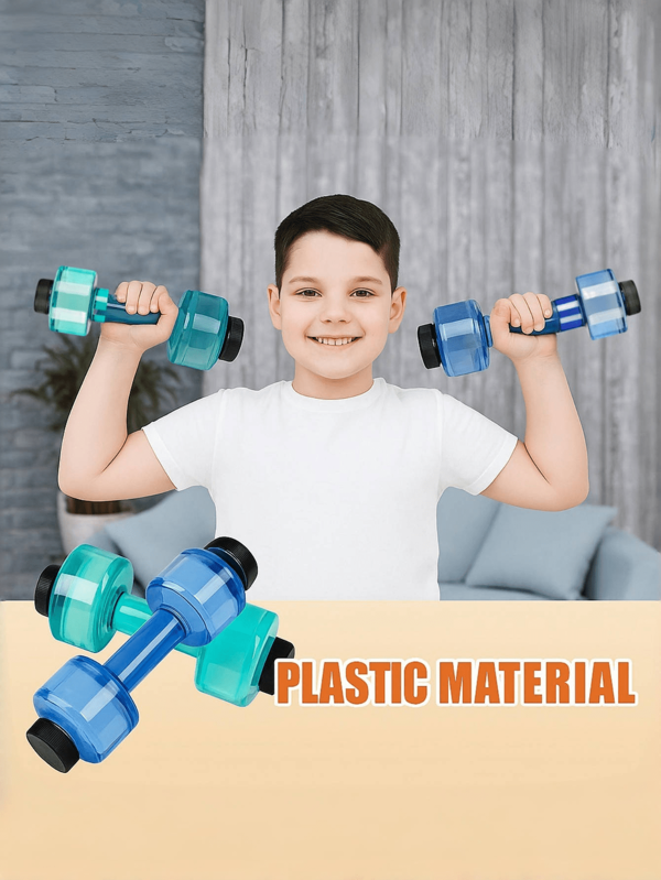 1pc Kids Adjustable Water Dumbbell Set -Max: 1.32LB/0.6KG Fillable Soft Dumbbells For Children, Non-Slip Grip, Lightweight Fitness For Boys & Girls Ages 4-12, Home Exercise, PE Class