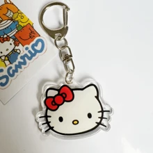Sanrio 1 pièce Sac fourre-tout en peluche avec design de personnage de dessin animé Hello chat de Sanrio - Sac à bandoulière réglable pour femmes et filles - Sac de rangement de voyage avec coussin moelleux et sangle durable, pour vacances à la plage, collection de salle de bain, collection de chambre, grande capacité