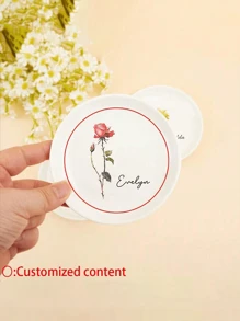 1 Stück personalisierte Geburtsblumen Schmuckschale, individuelle Geburtsblumen Schmuckablage, Schmuckablagen, Schmuckablage-Schale, Keramik Schmuckablage, Schmuckablage für Frauen, Schmuckschale-Ablage, Keramik Schmuckschale, Sammlerstück Keramik Schmuckablage, kleine Schmuckablage, Marmor Schmuckablage, Ringablage für Schmuck, Schmuck, Brautjungfer-Geschenke, Geburtstagsgeschenke für Frauen, Weihnachtsgeschenke für Frauen