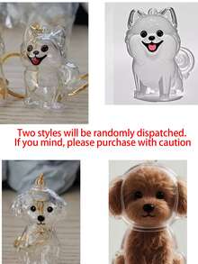 1pc Mini Pet Hair Storage Box, Transparent Cat Hair Storage Box Pendant, Dog Hair Collector Keychain, Transparent Hair Storage Box, Cat Hair Storage Bottle Keychain, Cute Animal Hair Storage Pendant, Bag Pendant, Dog Hair Storage Capsule, Car Keychain, Mobile Phone Pendant, Best Gift For Pet Lovers, Creative Gifts For Lovers, Friends, Family, Teachers, Must-Haves For Back-To-School Season, Festival And Anniversary Gifts (Only Box) Car Accessories Goth Y2k - Multicolor - View 7