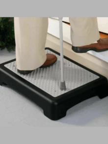 SPACEKEEPER Beweglichkeits-Tritthilfe für Erwachsene & Senioren, rutschfester Bad-Tritthilfe, tragbare Tritthilfe für Innen/Außen, Podest-Tritthilfe für Küche, Büro und Schlafzimmer, 272kg Belastbarkeit - Verschiedenfarbig - Übersicht 2