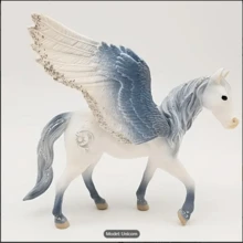 Mityczny posąg jednorożca i pegaza, magiczne zwierzę morskie, głowa konia, ogon ryby, figurka hipokampa, wystrój domu i idealny prezent dla miłośników fantasy, urodziny, prezent świąteczny