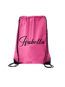 1 pezzo Sacche con coulisse in poliestere personalizzabili - colori brillanti, logo/testo personalizzato, zaini leggeri e durevoli per matrimoni, baby shower, compleanni, lauree e festival | Design accattivante con chiusura a cordoncino per fitness