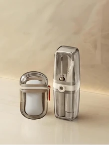 密封防漏便携式带盖香皂盒,迷你收纳携带皂盒,便捷旅行漱口杯香皂盒,情侣洗漱杯牙刷杯收纳盒牙刷牙膏盒套装,商务旅行户外露营户外旅行便携,适用于居家,学校,旅行包收纳等! - 透明灰 - 查看 18