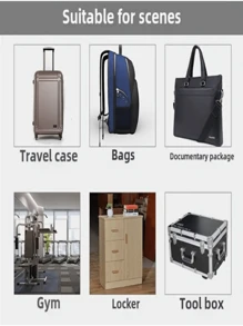 1 件，迷你家用密码锁，紧凑安全，行李组合挂锁，小尺寸，可重置密码，防锈，耐用，易于使用，适用于手提箱，健身房储物柜，宿舍抽屉，橱柜，非常适合旅行者，学生，健身者，租房者，感恩节，圣诞节，万圣节，新年，返校，返校季节的实用礼物，锁，柜锁，抽屉锁，窗锁，门锁，储物柜，组合挂锁