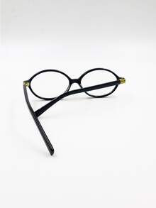 Retro  With Small Oval Frame, Can Be Combined With Myopia Degree - 黑色 - 查看 6