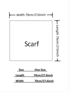 1 件女士雪纺 27.6 英寸 X 27.6 英寸方形围巾，适合日常使用 - 墨綠色 - 查看 5