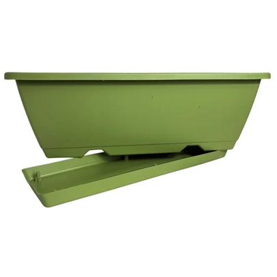 BVIOZ Maceta Jardinera, Balcón Vivero Hogar, Medidas 42x14cm, Color Terracota