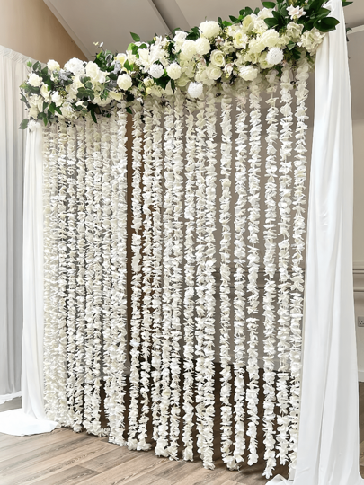 5Pcs 200cm Artificial Flower Strings,Wisteria Flower Vines Garland, Fake Hanging Flowers, Silk Wisteria Garland Flowers For Home Decor,Iroom Decor,Garden Decor,Wall Decor,Indoor Outdoor Decor, Bedroom Decor,Wedding Decoration,Table Decoration,Party Decorations,Halloween Decoration,Birthday Decoration,Autumn Decor