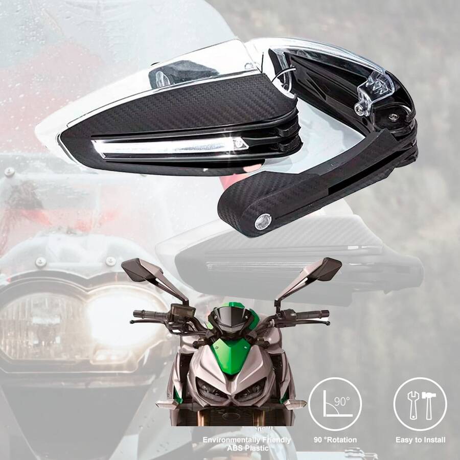Universal Motorcycle Fist Cover Handguard Led Light Hand Protector Vmingo