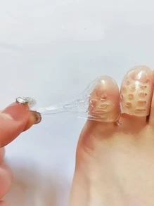 Set de 6 protectores de silicona para los dedos de los pies, anti-fricción y transpirables