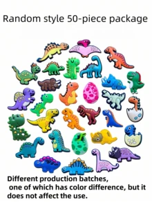 30 sztuk zawieszek do butów "Dinozaur World" – akcesoria do dekoracji obuwia z PVC, do chodaków, jigów, zjeżdżalni i sandałów – dla chłopców i dziewcząt – idealne na Boże Narodzenie, urodziny i jako upominki na przyjęcia