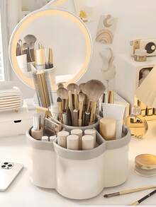 学生旋转笔筒收纳盒；360度旋转桌面收纳架，6格塑料办公用品收纳盒，附赠可爱贴纸，可自由DIY。化妆刷笔筒，桌面收纳架，非常适合收纳化妆品、文具、工具和配件，是生日礼物、家庭礼物、情人节礼物、返校季礼物、斋月礼物、开斋节礼物的理想之选。 - 彩色 - 查看 6