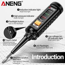 Screwdriver ANENG B15 One Word Electronic Screwdriver Induction Test Pen High Brightness Color Light AC Voltage Tester Professional Test Tools