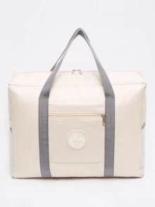 Thickened Upgraded Travel Mobile Business Travel Storage Bag, Large Capacity Luggage, Portable Foldable Luggage Storage Bag, Trolley Crossbody Bag, Round Label Luggage Bag, Trolley Suitcase, Foldable Travel Bag, Airplane Bag, Moving Packing Bag, Clothing Storage Bag, Travel Essential, Clothing Storage Bag. - Multicolor - View 11