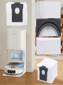 dreame Sacs anti-poussière d'origine, accessoires de robot aspirateur et pièces de rechange pour Dreame X50 Ultra, X40 / L40/L40 Ultra /L20/L30/ X30 Ultra /S30 Pro Ultra L10s Pro Ultra Heat / D10 Plus Gen 2, Mova E30 Ultra / P50 / P10 Pro Ultra Robot Aspirateurs