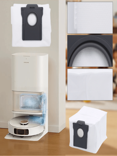 Dreame Original Dust Bags, Stofzuiger Cleaner Robot Accessories Replacement Parts Dreame X50 Ultra, X40 L40/L40 Ultra /L20/L30/ X30 /S30 Pro L10s Heat D10 Plus Gen 2, Mova E30 P50 P10 Cleaners view 8