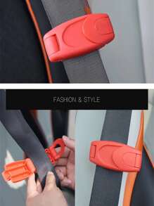 2/4件装汽车安全带限位夹防夹弹性调节器汽车安全带固定夹汽车安全配件 - 彩色 - 查看 3