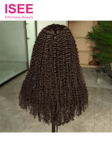 ISEE HAIR Wear & Go 7*5 高清蕾丝封口假发，无胶卷发假发，漂白结，预拔预剪蕾丝封口假发，自然发际线，180% 密度，10-16 英寸，自然色，适合初学者日常使用 - SNatural - 查看 4