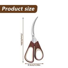1pc Versatile Kitchen Scissors With Protective Sleeve Durable Stainless Steel Scissors, Dishwasher Washable, Soft Grip Comfortable Handle - Multicolor - View 10