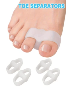 Soft Gel Toe Separators, For Foot Care - Flexible Gel Toe Seperators For Yoga And Everyday Relaxation - 2 Loops, Reusable Design - Toe Separators, Fits Men And Women - Multicolor - View 17