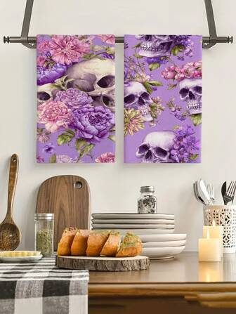 2 piezas/4 piezas/12 piezas Toallas de cocina con esqueleto del Día de los Muertos, Toallas de baño con esqueleto del Día de los Muertos, Toallas para fiesta al aire libre del Día de los Muertos, Decoración del hogar del Día de los Muertos, Decoración de cocina del Día de los Muertos, Estilo moderno, Secado rápido, Material de microfibra súper suave, Rectangular, 15.75IN*23.62IN/40*60CM Patrón de impresión digital, Adecuado para decoración de fiesta al aire libre, Regalos de vacaciones de cocina del Día de los Muertos