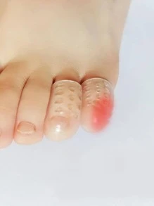 Set de 6 protectores de silicona para los dedos de los pies, anti-fricción y transpirables