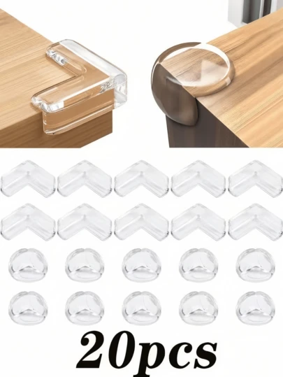 50/20/10/8/6/5/3/1 stycken hörnskydd, silikonkudde, möbelskydd lämplig för bord, stolar och sängar - transparent design, lämplig som julklappar till jul, Halloween och Thanksgiving, hjälper till att förebygga skador, sömlös integration, ger skydd