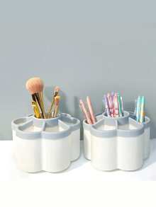 学生旋转笔筒收纳盒；360度旋转桌面收纳架，6格塑料办公用品收纳盒，附赠可爱贴纸，可自由DIY。化妆刷笔筒，桌面收纳架，非常适合收纳化妆品、文具、工具和配件，是生日礼物、家庭礼物、情人节礼物、返校季礼物、斋月礼物、开斋节礼物的理想之选。 - 彩色 - 查看 3