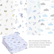 Papi Luxury Double Fabric Diaper 5 Units - 100% Cotton - With Hem - Boy - View 7
