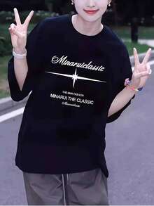 Women T-Shirts - 黑色 - 查看 1