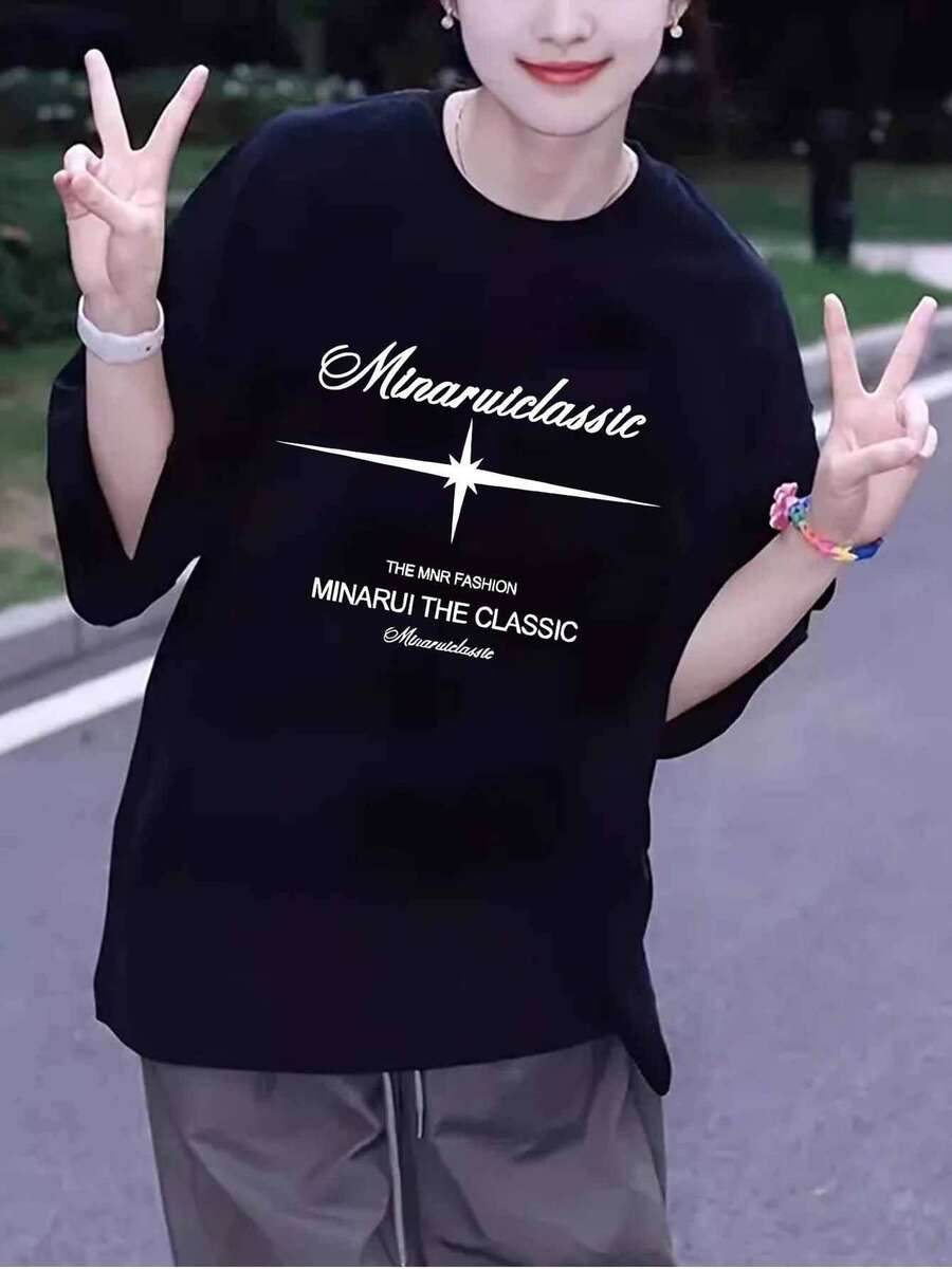 Women T-Shirts - 黑色 - 查看 1