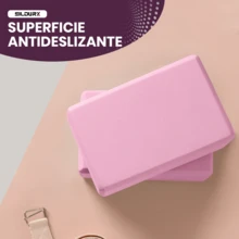 1 pieza/2 piezas Bloques de yoga de EVA, de unicolor, de espuma de alta densidad, ligeros y portátiles, adecuados para yoga, pilates, meditación, ideales para principiantes, rosa, azul - Multicolor - Ver 7